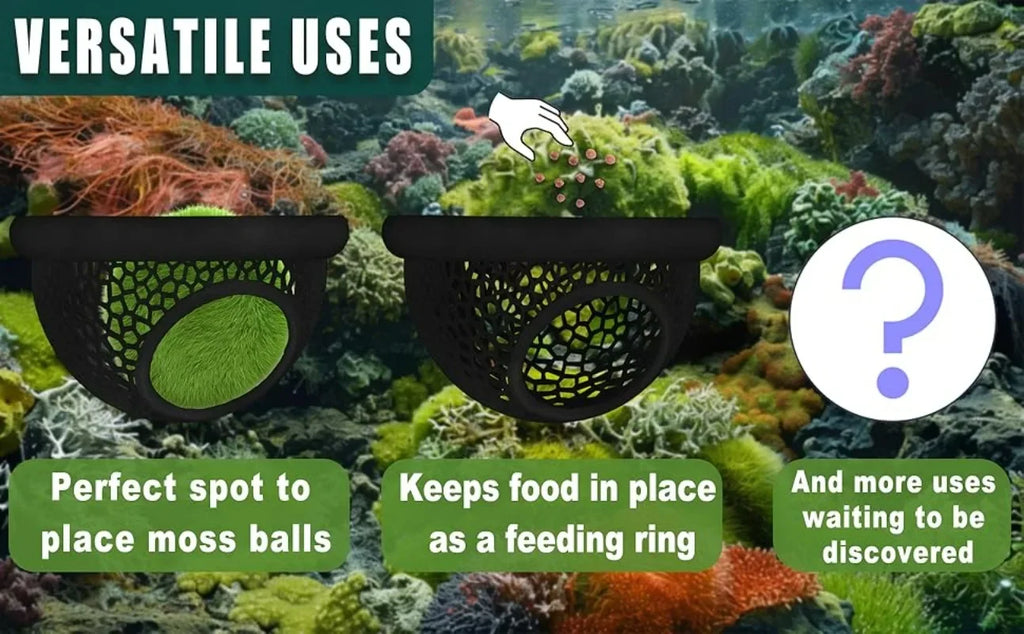 3-in-1 Aquarium Floating Cave – Fish & Shrimp Hideout & Feeding Ring