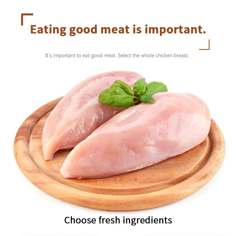 Air-Dried Dog Jerky – 200g Chicken & Duck Pure Meat Treats