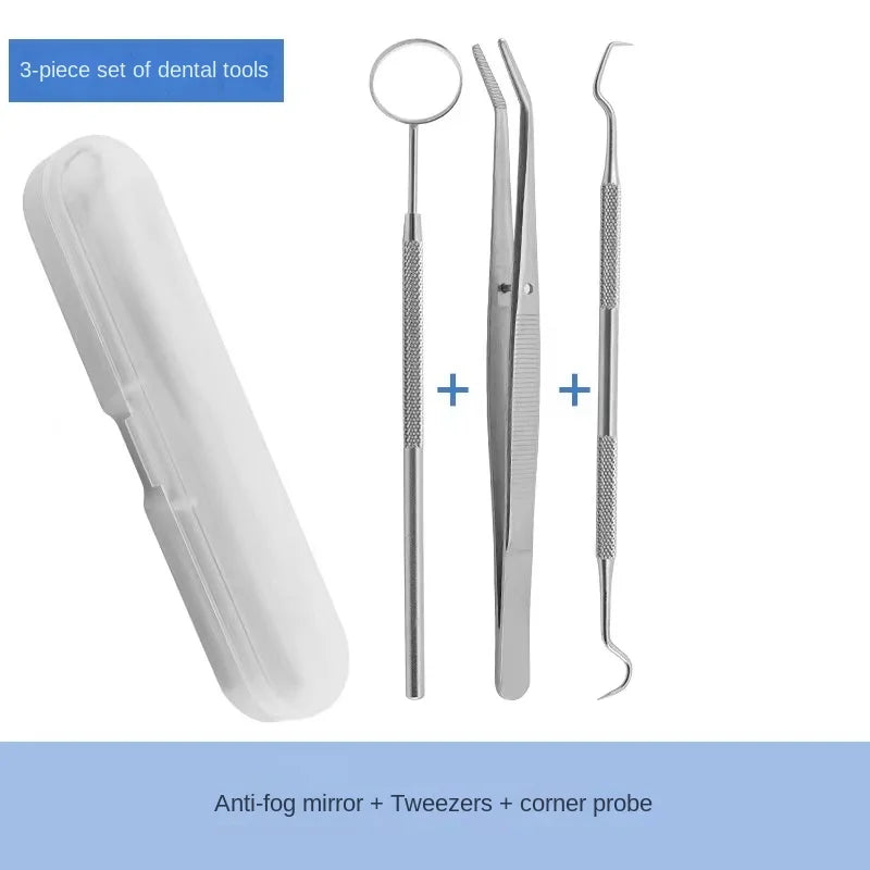 Stainless Steel Pet Tooth Cleaning Tool – Dental Care Set for Dogs & Cats, Removes Tartar & Stains