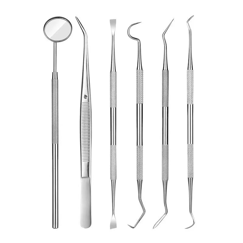Stainless Steel Pet Tooth Cleaning Tool – Dental Care Set for Dogs & Cats, Removes Tartar & Stains