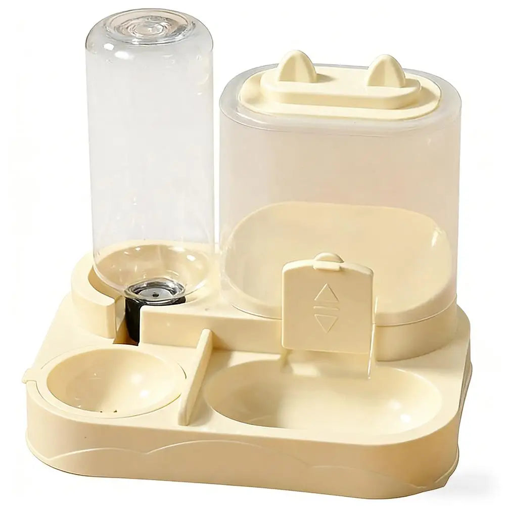 Automatic Pet Bowl for Cats – 2-in-1 Feeder & Water Dispenser, Non-Slip Design for Cats & Small Dogs