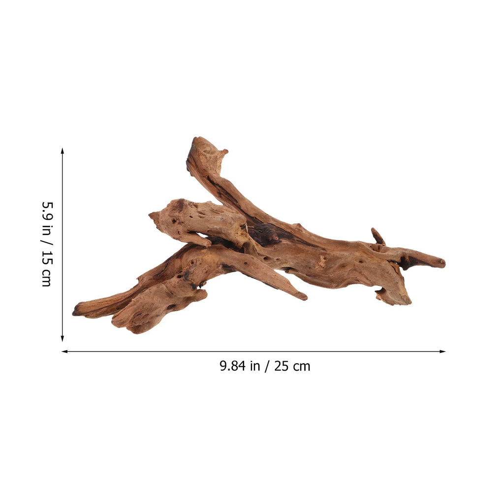 Natural Dead-Wood Fish Tank Decor for Aquarium Landscape Design Freshwater Saltwater Tanks Reptile Climbing Ornament 20-25Cm