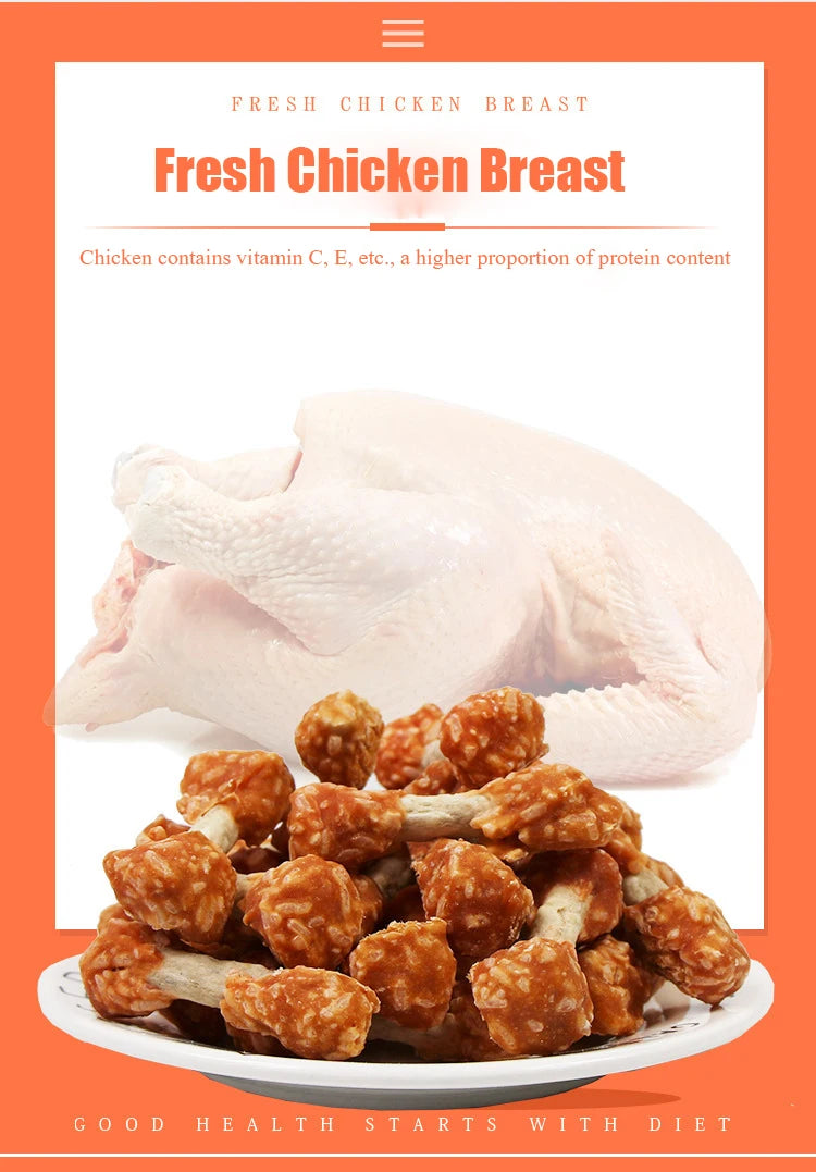 Dog Chew Bone – Chicken Flavor, Small & Medium Dogs