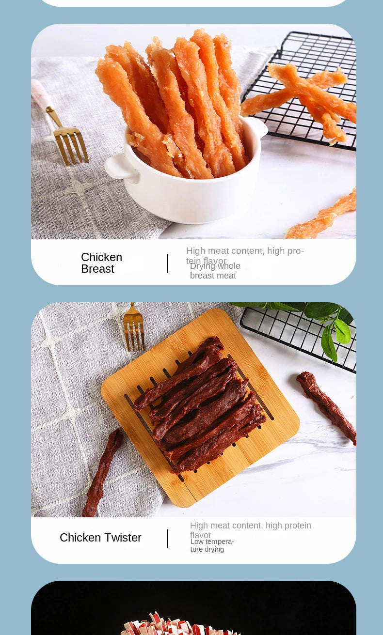 Dog Training Snacks – 110g Chicken & Beef Chew Sticks