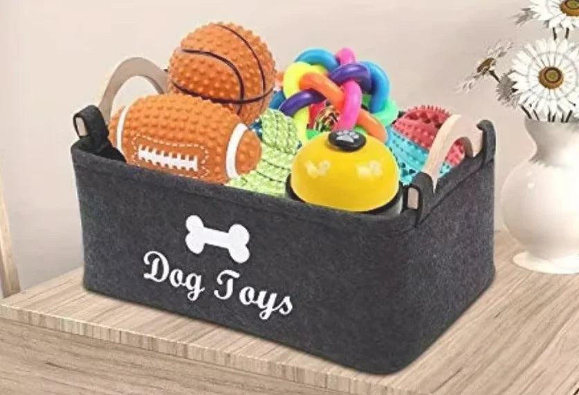 Felt Pet Toy Storage Box – Organizer
