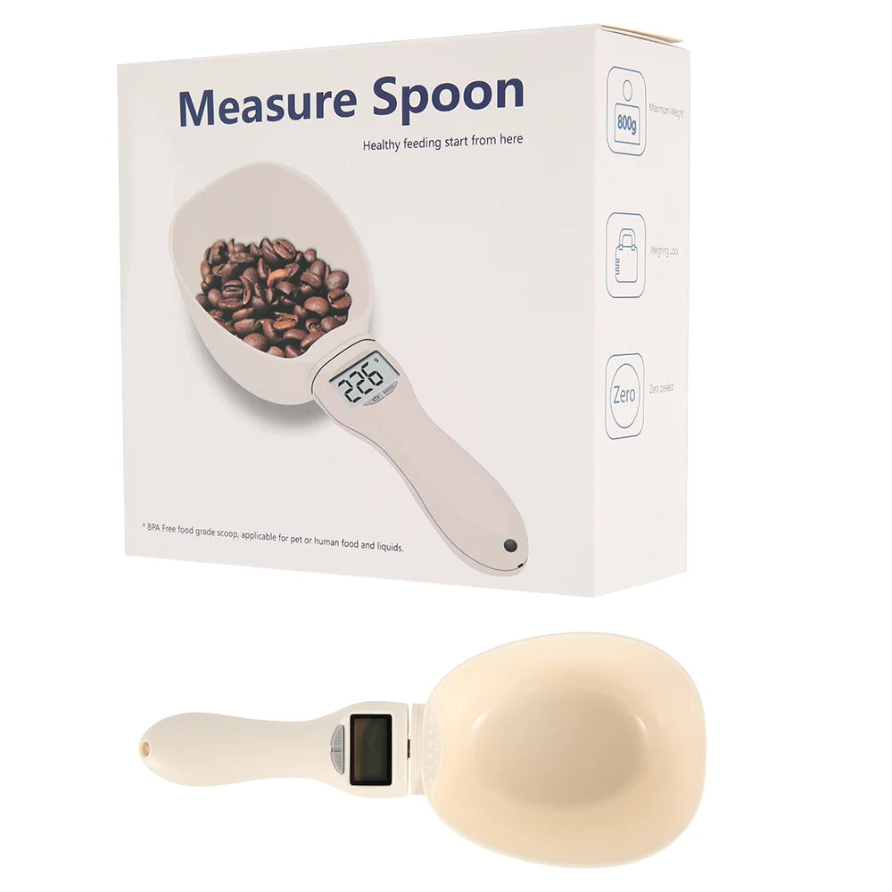 Electronic Pet Food Measuring Scoop with LED Display