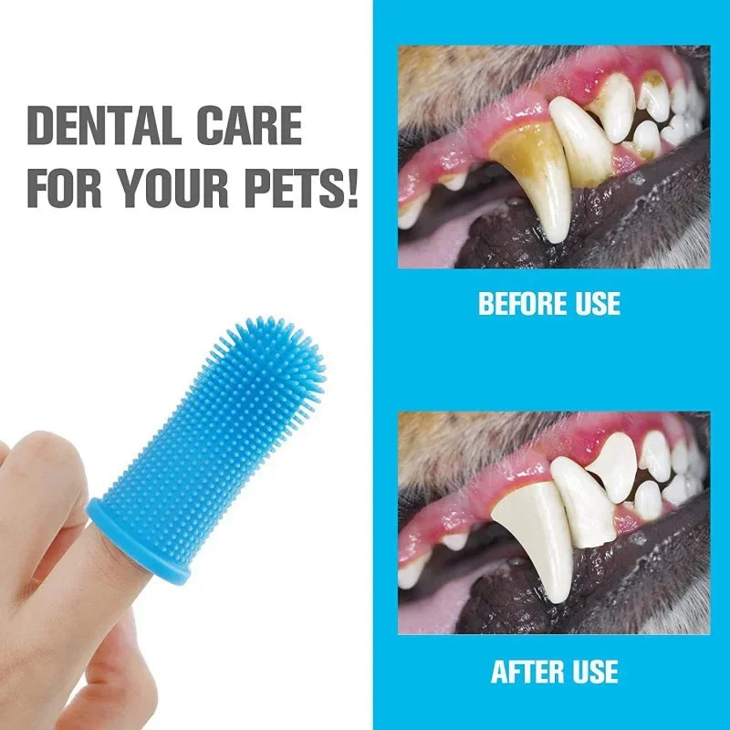 Super Soft Silicone Finger Toothbrush – Dogs & Cats Oral Care