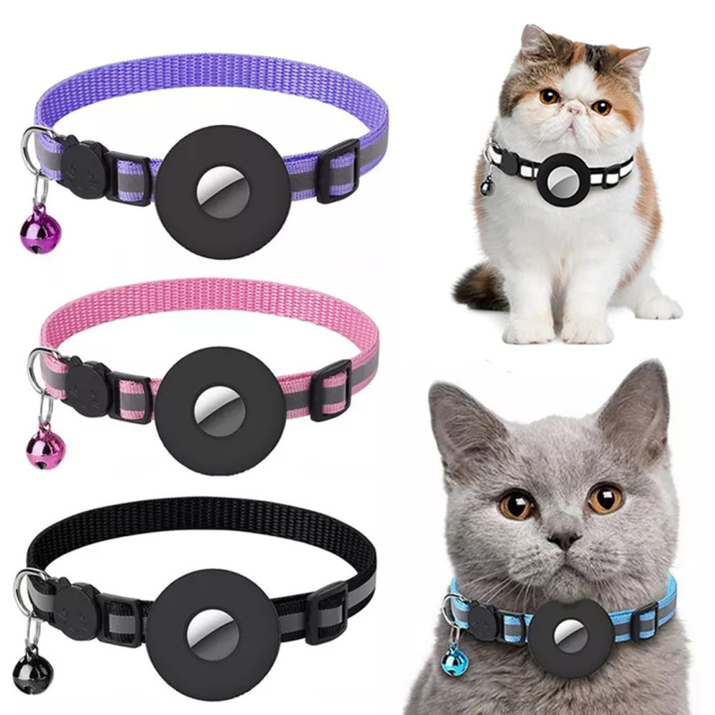 Reflective Airtag Collar – Waterproof Holder for Cats & Dogs