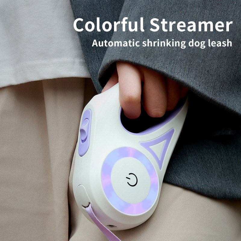 Retractable Dog Leash & Collar – Automatic Traction Rope