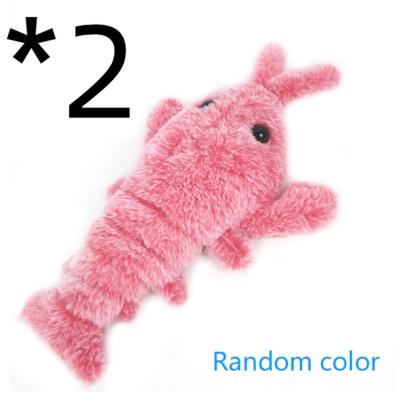 Electric Jumping Shrimp Toy – USB Charging Cat Plush