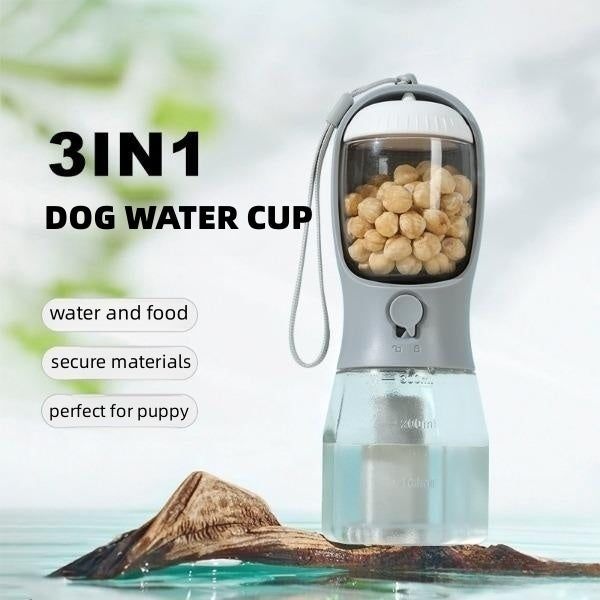 3-in-1 Portable Dog Water & Food Cup – Pet Supplies