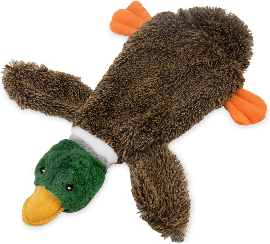 2-in-1 Stuffless Squeaky Dog Toy – Soft Durable Plush for All Dogs