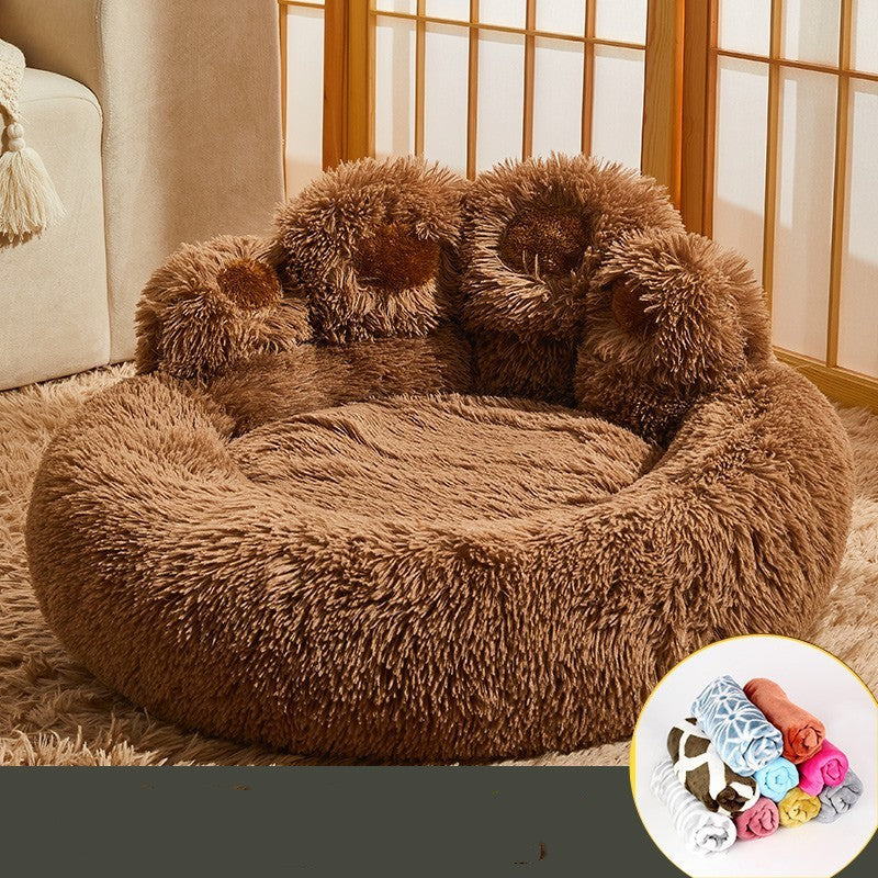 Warm Dog Bed – Fleece-Lined Sofa Mattress for Medium & Large Dogs