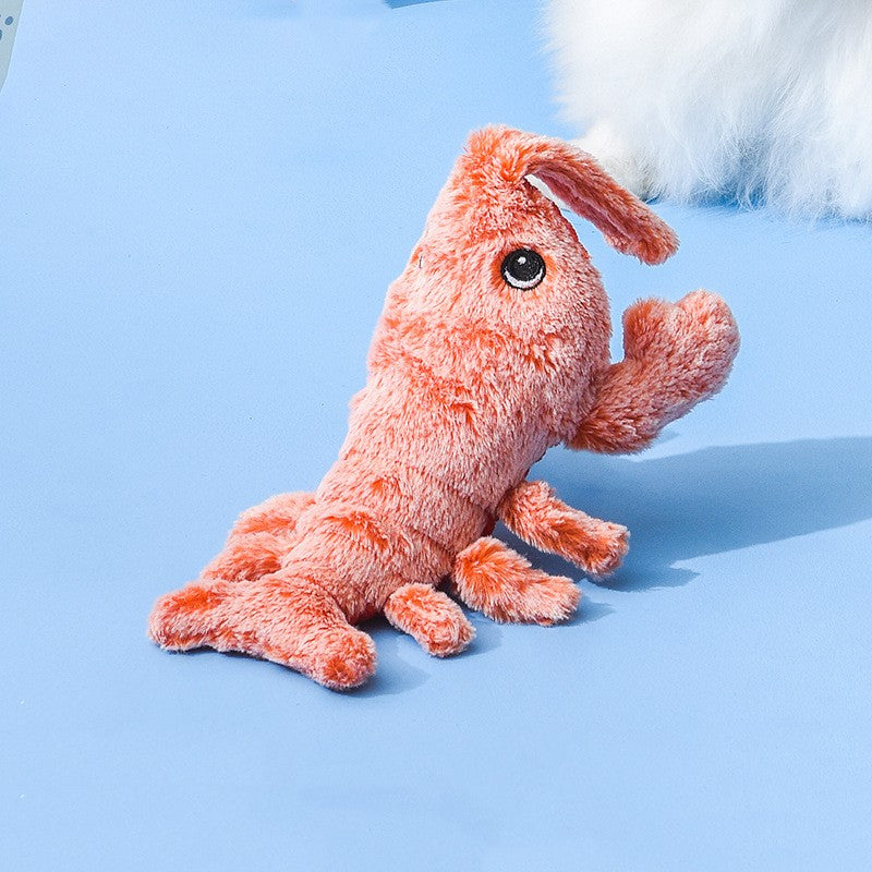 Electric Jumping Shrimp Toy – USB Charging Cat Plush