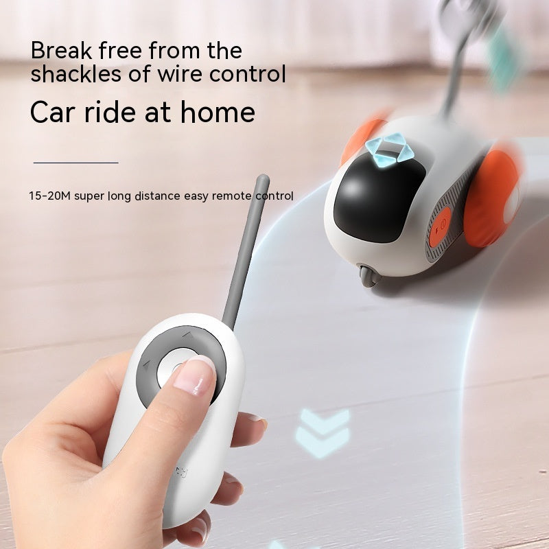 Remote Control Cat Toy Car – USB Self-Moving Interactive