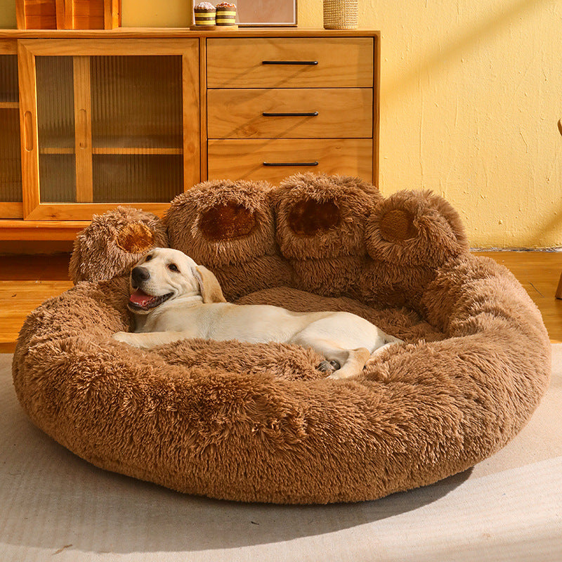 Warm Dog Bed – Fleece-Lined Sofa Mattress for Medium & Large Dogs