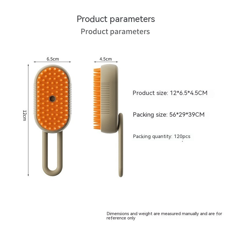 3-in-1 Electric Pet Grooming Brush – Steam & Massage for Cats & Dogs