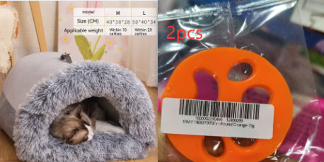 Portable Pet Nest – Warm Dog & Cat Bed for Autumn & Winter
