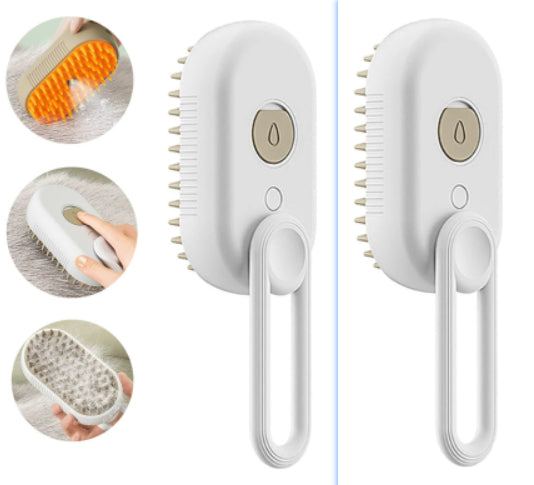 3-in-1 Electric Pet Grooming Brush – Steam & Massage for Cats & Dogs