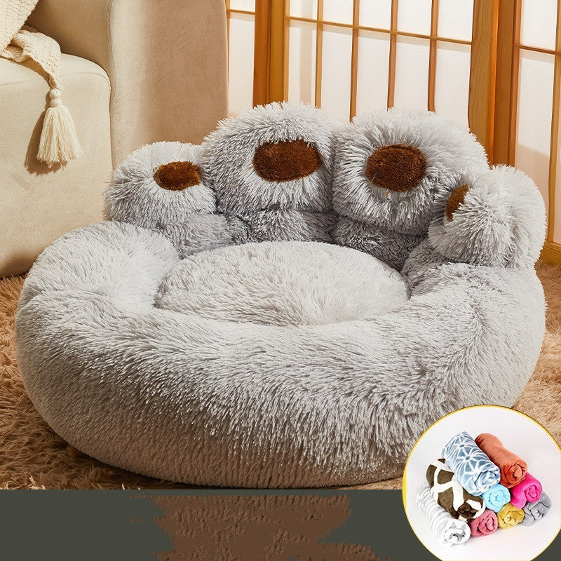 Warm Dog Bed – Fleece-Lined Sofa Mattress for Medium & Large Dogs